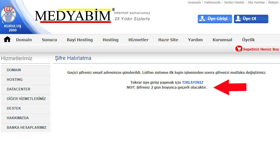 Şifremi Unuttum Yardım Şifremi Unuttum Yardım